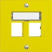 Kit de montage EDIZIOdue sortie droite, pour 2×RJ45 freenet, lemon 