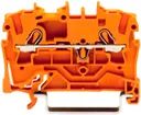 Borne de passage WAGO TopJob-S 2.5mm² 2L orange série 2002 