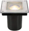 Luminaire de sol INC SLV DASAR, GU10 35W carré IP67 acier fin 