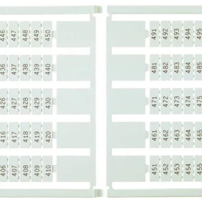 Etichetta di marcaggio 6×9mm 10×11…20, 5 carte da 100 