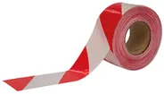 Ruban de balisage CIMCO 75mm×100m rouge-blanc 