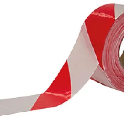 Ruban de balisage CIMCO 75mm×100m rouge-blanc 