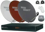 HDTV SAT-Set Orbit-Line 2-Teilnehmer, Viaccess, rotbraun 