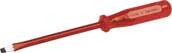 Cacciavite isolato 240mm, lama 6.5×1.0×140mm rosso 