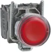 Contact à poussoir lum. AP Schneider Electric 1O+1F 230V rouge 