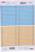 Foglio striscia indicatrice R&M VS Modular 021-040 blu-arancione 