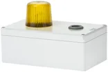 Lampe flash Hugentobler type 100 avec sirène 230VAC jaune 