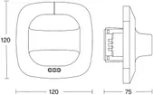 EB-Präsenzmelder Steinel Dual HF COM1 360° h=2.8m 20m×3m 
