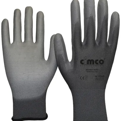 Gants de travail CIMCO Skinny Touch taille 10/XL gris/rouge 