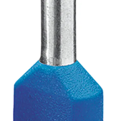 Embout de câble jumelé isolé PX DIN 46228 2×16mm² L=16mm bleu 