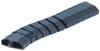 Caniveau de câble R&M flexible 1m, gris foncé 