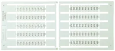 Etichetta di marcaggio 6×12mm 2×1…50, 5 carte da 100 
