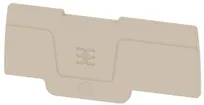 Plaque terminale Weidmüller ASEP 3C 2.5 69.5×2.1mm beige 