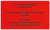 Etichetta UV per installazione PV 50×90mm tipo 1 rosso 