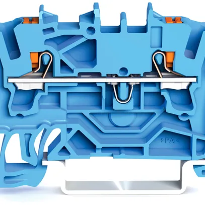 Morsetto di passaggio WAGO Top Job-S 2.5mm² 2L blu serie 2202 