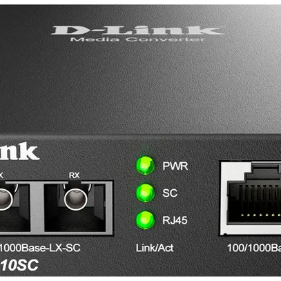 Convertitore D-LINK DMC-G10SC/E, RJ45 100/1000BASE-T ↔ SC-d 1000BASE-LX-SC 
