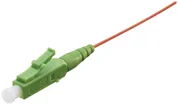 Pigtail FO R&M, spina LC APC 8° SM verde, fibra 9/125µm G.657 LSZH rosso 0.7m 