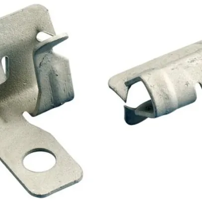 Clip per flangia Caddy buco Ø7mm flangia 14…20mm, acciaio armonico ARMOUR 