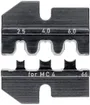 Bloc de sertissage KNIPEX pour MC4 2.5/4/6mm² 
