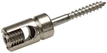 Support de fil Flury AV 20, Cu nickelé pour fil, conducteur Ø6…8mm 