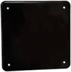Plaque de recouvrement 2×2 4 trous de fixation noir 