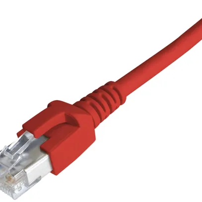 Câble patch RJ45 Dätwyler 7702 4P, cat.6A (IEC) S/FTP LSOH, rouge, 25m 