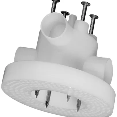 Tassello per lampade HSB Basic Ø96mm aperto con chiodi bianco s.alogeni 