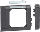 Rahmenblende Tehalit CH modular halogenfrei, 80mm, m.Beschriftungsfeld, schwarz 