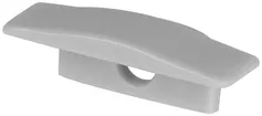 Pièce d'extrémité LDV PF03/EC/H, pour profilé à rebord PF03, avec entrée, gris 