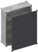 UP-Einlasskasten AGRO 4×3 650°C mit Schutzdeckel, M20/25, grau 