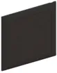 Steckdeckel AGRO 130×130mm schwarz mit Diagonalsteg 