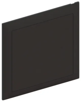 Couvercle à broches AGRO 130×130mm noir avec fixation diagonale 