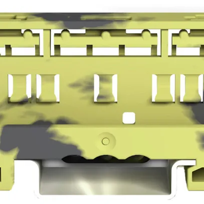 Adaptateur de fixation WAGO COMPACT 221, 4mm², sur TH-35, 17.5mm, gris-jaune 