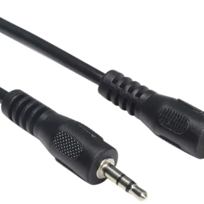 Câble audio analogique Ceconet, Jack 3.5mm ↔ Jack 3.5mm, AWG28, noir, 5m 
