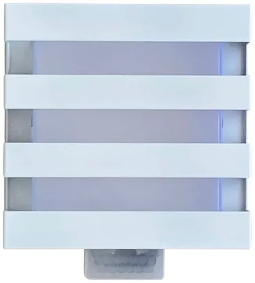 Applique LED Z-Licht PIR Cube L SEN 5.5W 500lm 3000K IP65 115×115mm blanc 