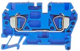 Durchgangs-Reihenklemme Woertz 0.2…2.5mm² 20A 600V Federzugansch.2×1 TH35 blau 