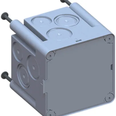 UP-Einlasskasten AGRO 1×1 650°C mit Schutzdeckel und Nägel M20/25 