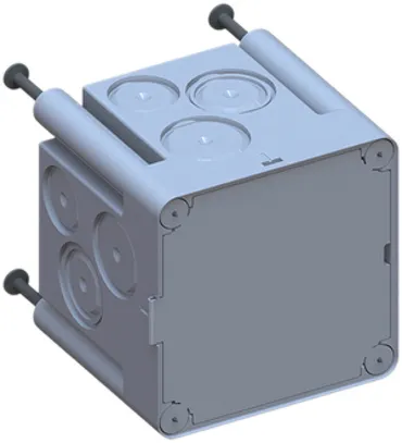 Scatola INC AGRO 1×1 650°C con coperchio di protezione e chiodo M20/25 