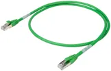 Câble patch RJ45 WAGO 756-1250, cat.6A S/FTP, LSOH, vert, 7.5m 