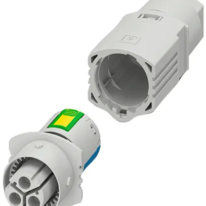Connecteur enfichable PX IPD P 3P2,5 F GY 2+PE 20A/500V Ø6…9/8…13mm gris clair 