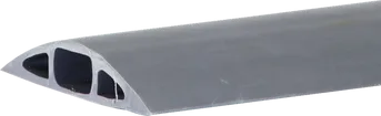 Gummibodenleiste 76×17mm 1.5m grau 