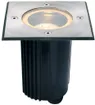 Luminaire de sol INC SLV DASAR 80, GU10 35W carré IP67 acier fin 