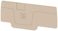 Plaque de fermeture Weidmüller série A AEP 3C 2.5 64.15×2.1mm, beige 