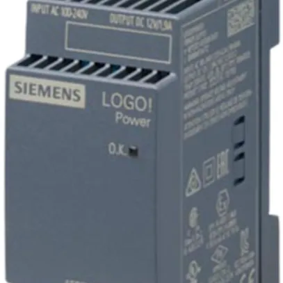 Alimentation Siemens LOGO!POWER, IN:100…240VAC, OUT:12VDC/1.9A, 2UM 