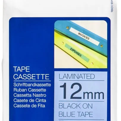 Schriftbandkassette Brother TZe-531 12mm×8m, blau-schwarz 