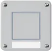 Sonnerie-Drucktaster Hager robusto IP55 mit Bezeichnungsschild grau 