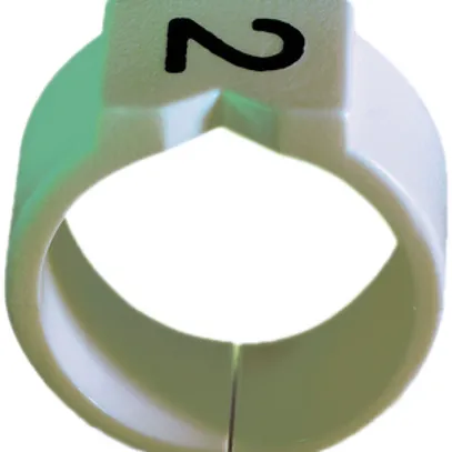 Anello-riferimento Plica STD, per 0.75…1mm² Ø1.9…2.65mm stampa: 'B', bianco 
