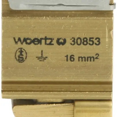 Morsetto di terra componibile Woertz 4…10mm² raccordo a vite 2×1 guida G 
