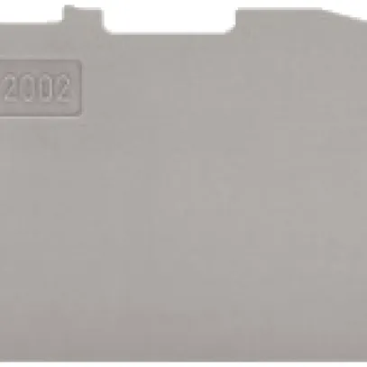 Parete d'estremità WAGO Top Job-S grigio 3P per serie 2002 