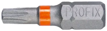 Embout pour vis Torx PROFIX T20×25mm 1/4" marquage orange 